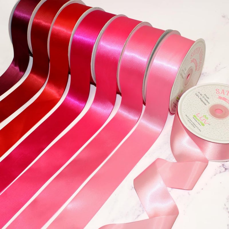 LUV RIBBONS Creative Ideas Satin Single Face 1.5" Inch Ribbon x 50 Yards,for Gift Wrapping Crafts Wedding Decoration Bows Bouquet Floral Arrangement - Image 4